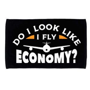 Do I Look Like I Fly Economy Pilot Aviation Aviator Microfiber Hand Towel