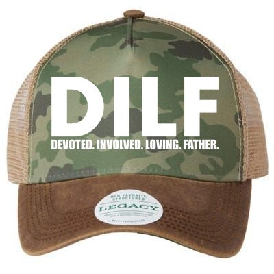 DILF Devoted Involved Loving Father Legacy Tie Dye Trucker Hat