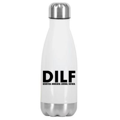 DILF Devoted Involved Loving Father Stainless Steel Insulated Water Bottle