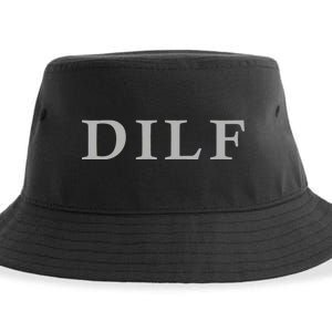 DILF Funny Dad Humor Sustainable Bucket Hat