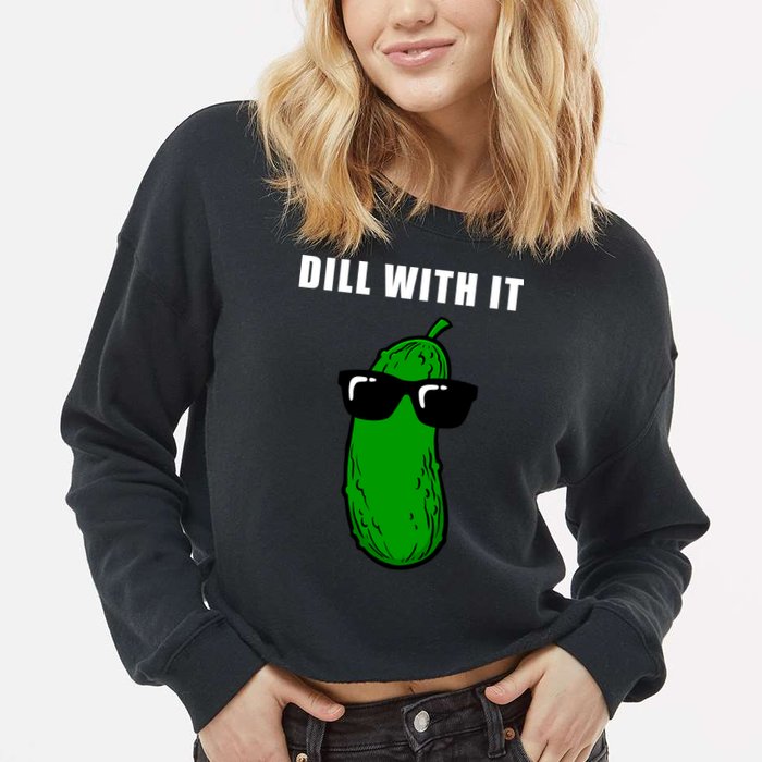 Dill With It Cropped Pullover Crew
