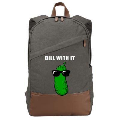 Dill With It Cotton Canvas Backpack