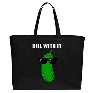 Dill With It Cotton Canvas Jumbo Tote