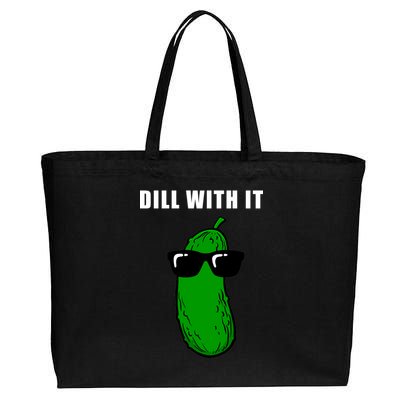 Dill With It Cotton Canvas Jumbo Tote