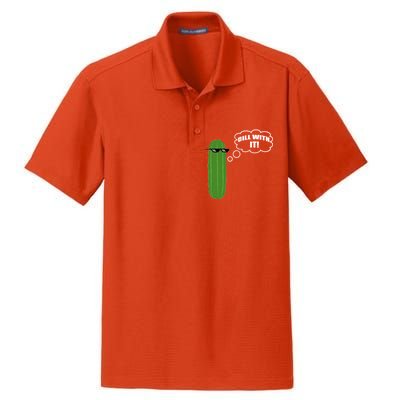 Dill With It Pickle Dry Zone Grid Polo