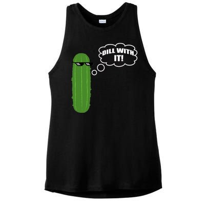 Dill With It Pickle Ladies PosiCharge Tri-Blend Wicking Tank