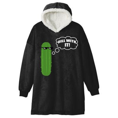 Dill With It Pickle Hooded Wearable Blanket