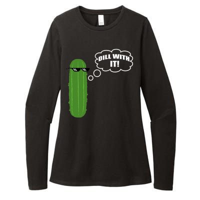 Dill With It Pickle Womens CVC Long Sleeve Shirt