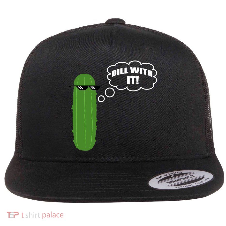Dill With It Pickle Flatbill Hat