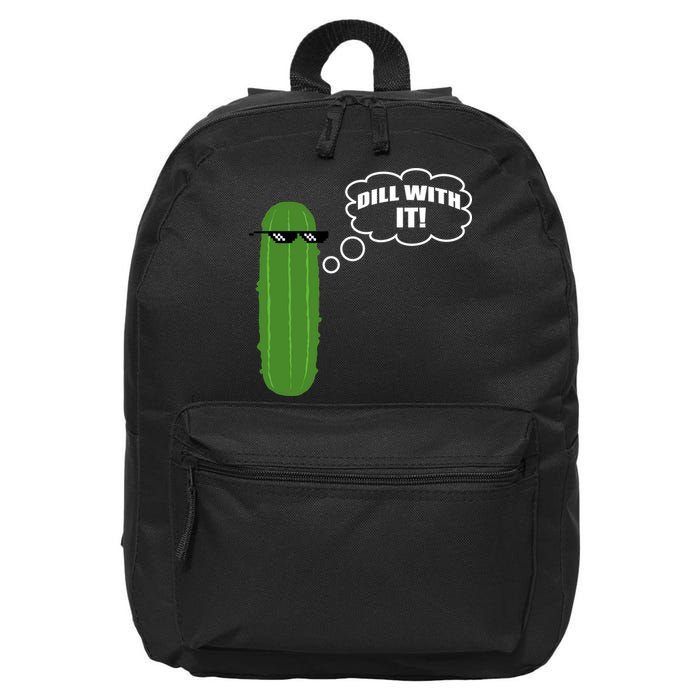 Dill With It Pickle 16 in Basic Backpack