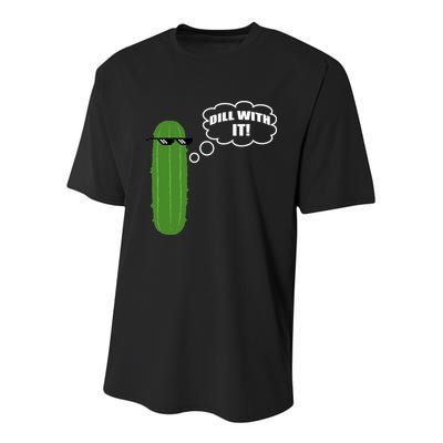 Dill With It Pickle Youth Performance Sprint T-Shirt