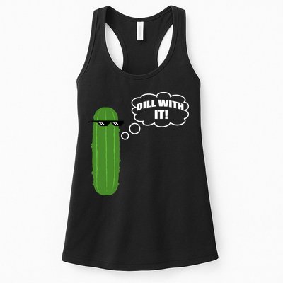 Dill With It Pickle Womens Tank Top
