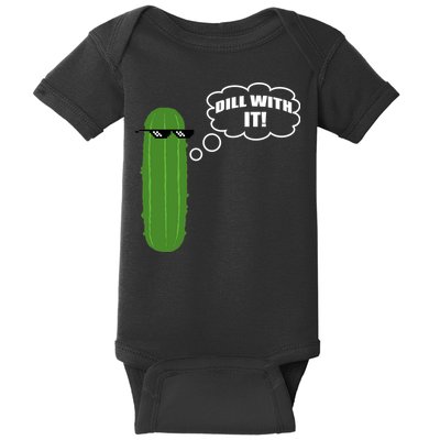 Dill With It Pickle Baby Bodysuit
