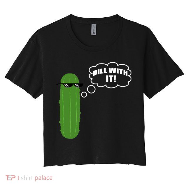 Dill With It Pickle Crop Top