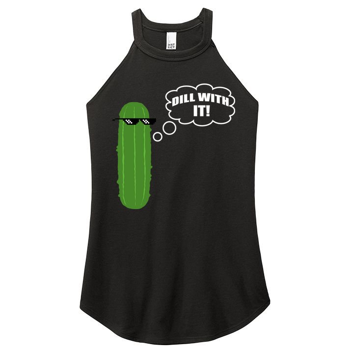 Dill With It Pickle Women's Perfect Tri Rocker Tank
