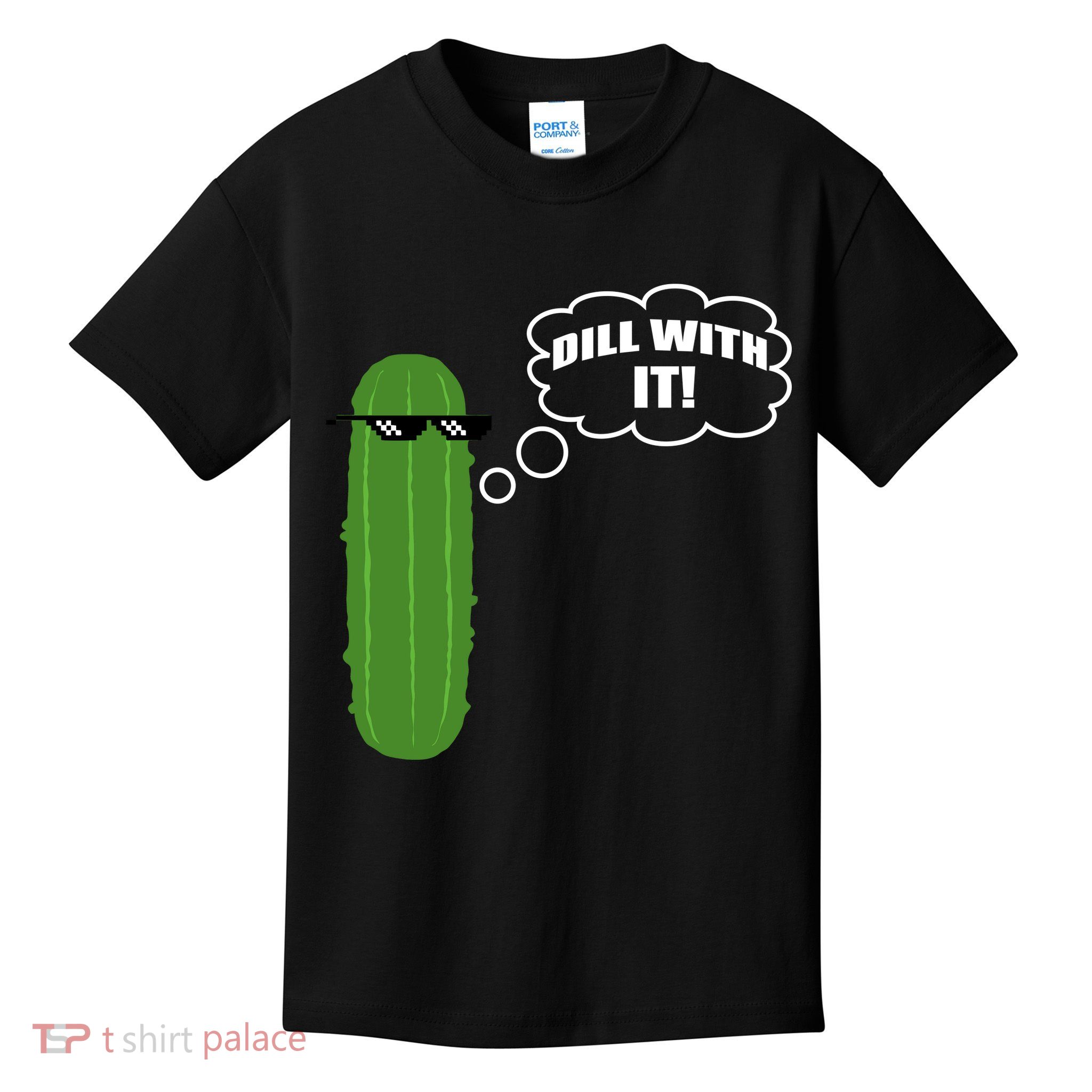 Dill With It Pickle Kids T-Shirt