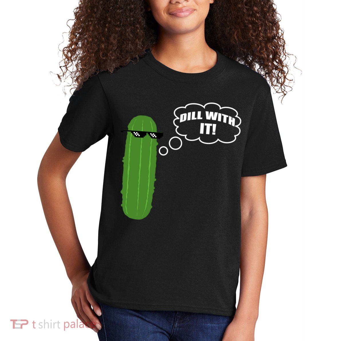 Dill With It Pickle Kids T-Shirt