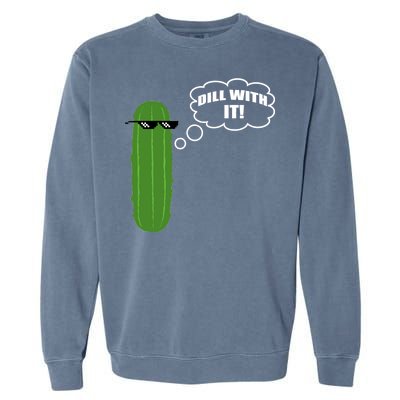 Dill With It Pickle Garment-Dyed Sweatshirt