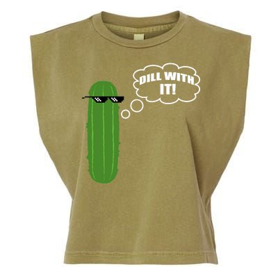 Dill With It Pickle Garment-Dyed Women's Muscle Tee