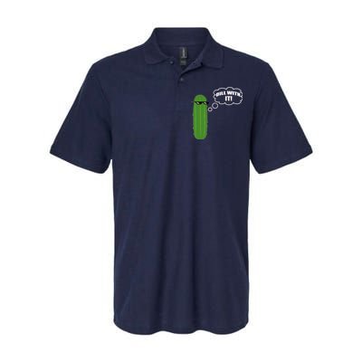 Dill With It Pickle Softstyle Adult Sport Polo