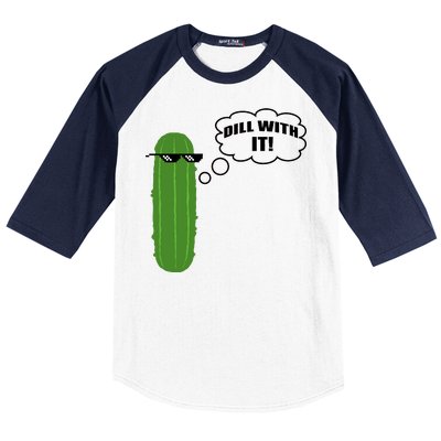 Dill With It Pickle Baseball Sleeve Shirt