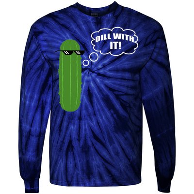 Dill With It Pickle Tie-Dye Long Sleeve Shirt