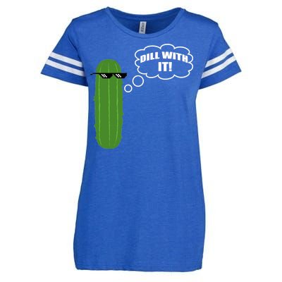 Dill With It Pickle Enza Ladies Jersey Football T-Shirt