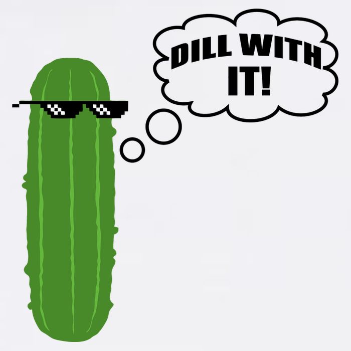Dill With It Pickle Garment-Dyed Sweatshirt
