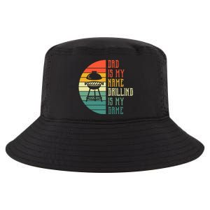 Dad Is My Name Grilling Is My Game Sport Fathers Day Cool Comfort Performance Bucket Hat