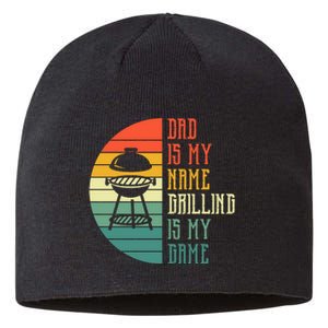 Dad Is My Name Grilling Is My Game Sport Fathers Day Sustainable Beanie