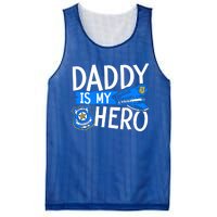 Daddy Is My Hero Police Thin Blue Line Law Enforcet Gift Mesh Reversible Basketball Jersey Tank