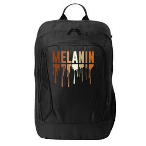 Drippin In Melanin Afro Black Pride Black History Cute Gift City Backpack