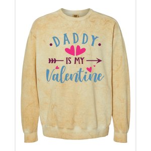 Daddy Is My Valentine Cute Holiday Colorblast Crewneck Sweatshirt