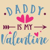 Daddy Is My Valentine Cute Holiday Zip Tote Bag