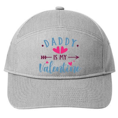 Daddy Is My Valentine Cute Holiday 7-Panel Snapback Hat