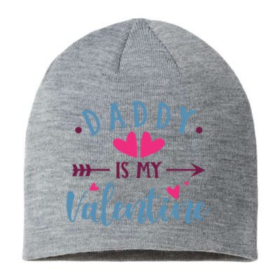 Daddy Is My Valentine Cute Holiday Sustainable Beanie