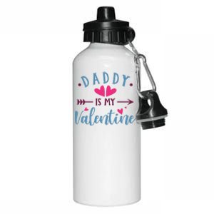 Daddy Is My Valentine Cute Holiday Aluminum Water Bottle 