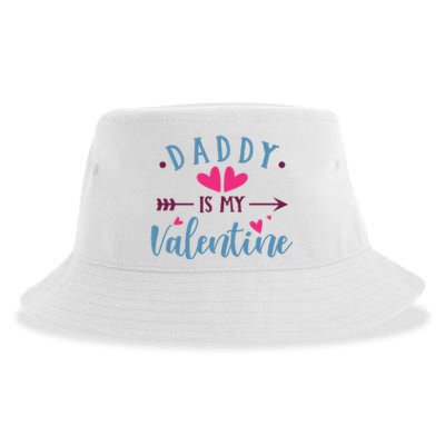 Daddy Is My Valentine Cute Holiday Sustainable Bucket Hat