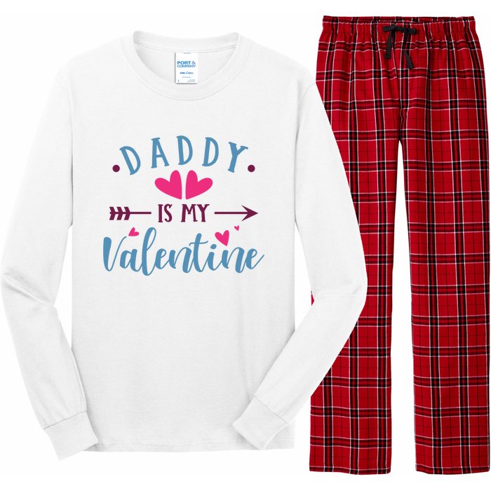 Daddy Is My Valentine Cute Holiday Long Sleeve Pajama Set