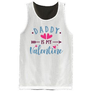 Daddy Is My Valentine Cute Holiday Mesh Reversible Basketball Jersey Tank