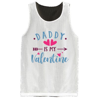 Daddy Is My Valentine Cute Holiday Mesh Reversible Basketball Jersey Tank