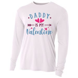 Daddy Is My Valentine Cute Holiday Cooling Performance Long Sleeve Crew