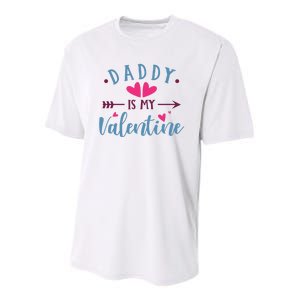 Daddy Is My Valentine Cute Holiday Youth Performance Sprint T-Shirt