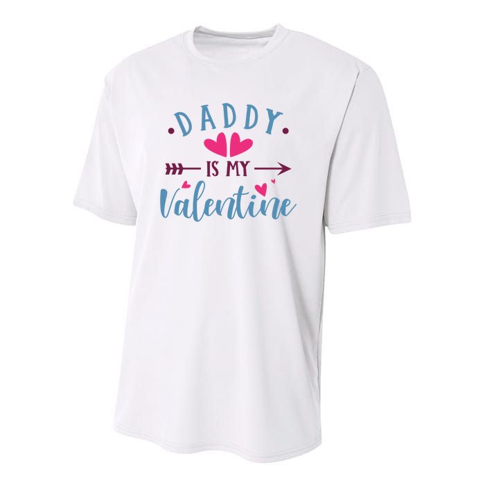 Daddy Is My Valentine Cute Holiday Youth Performance Sprint T-Shirt