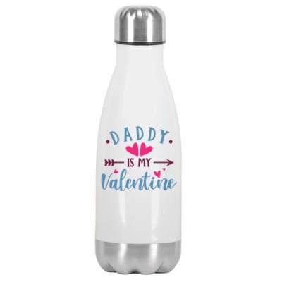 Daddy Is My Valentine Cute Holiday Stainless Steel Insulated Water Bottle