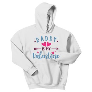 Daddy Is My Valentine Cute Holiday Kids Hoodie