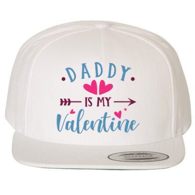 Daddy Is My Valentine Cute Holiday Wool Snapback Cap