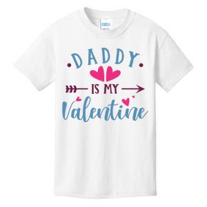 Daddy Is My Valentine Cute Holiday Kids T-Shirt