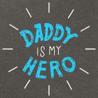 Daddy Is My Hero For Father Child Cotton Canvas Backpack