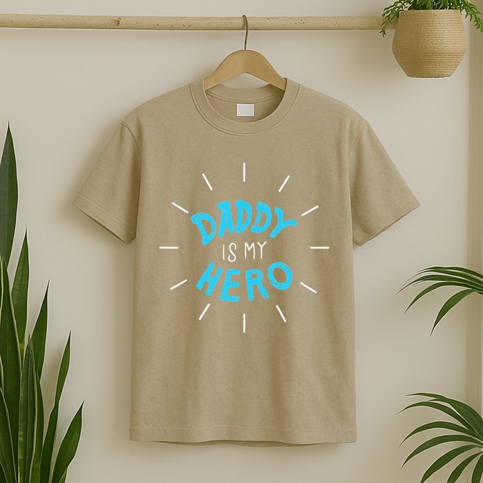 Daddy Is My Hero For Father Child T-Shirt